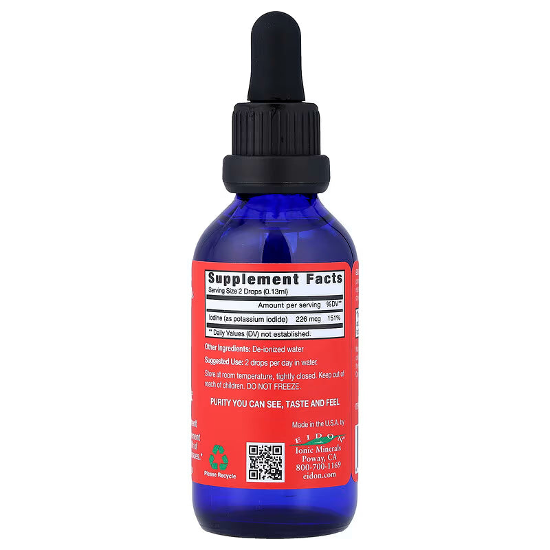 Eidon Ionic Minerals, Iodine, Liquid Concentrate, 2 oz (60 ml)