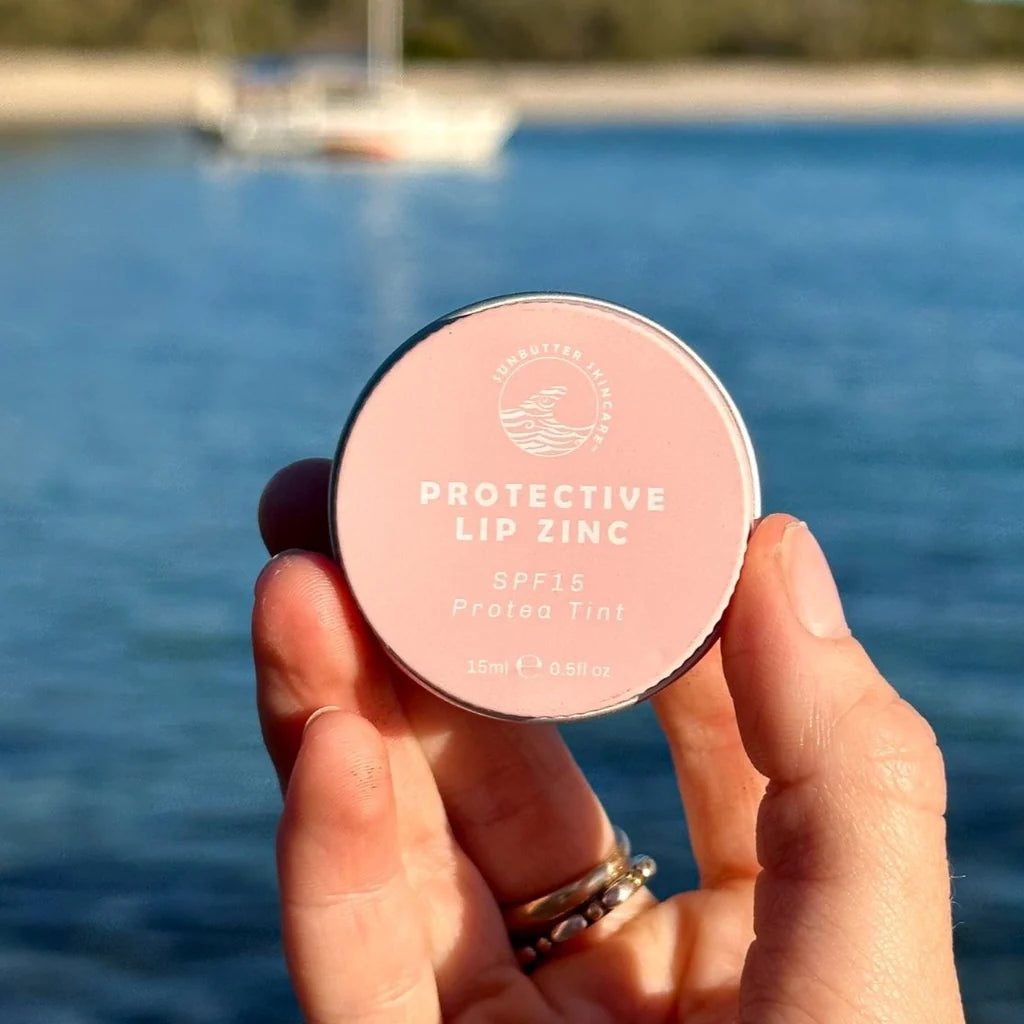 SunButter SPF15 Protective Lip Zinc - Protea Tint