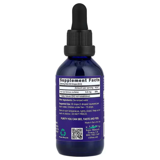 Eidon Ionic Minerals, Iron, Liquid Concentrate, 2 oz (60 ml)