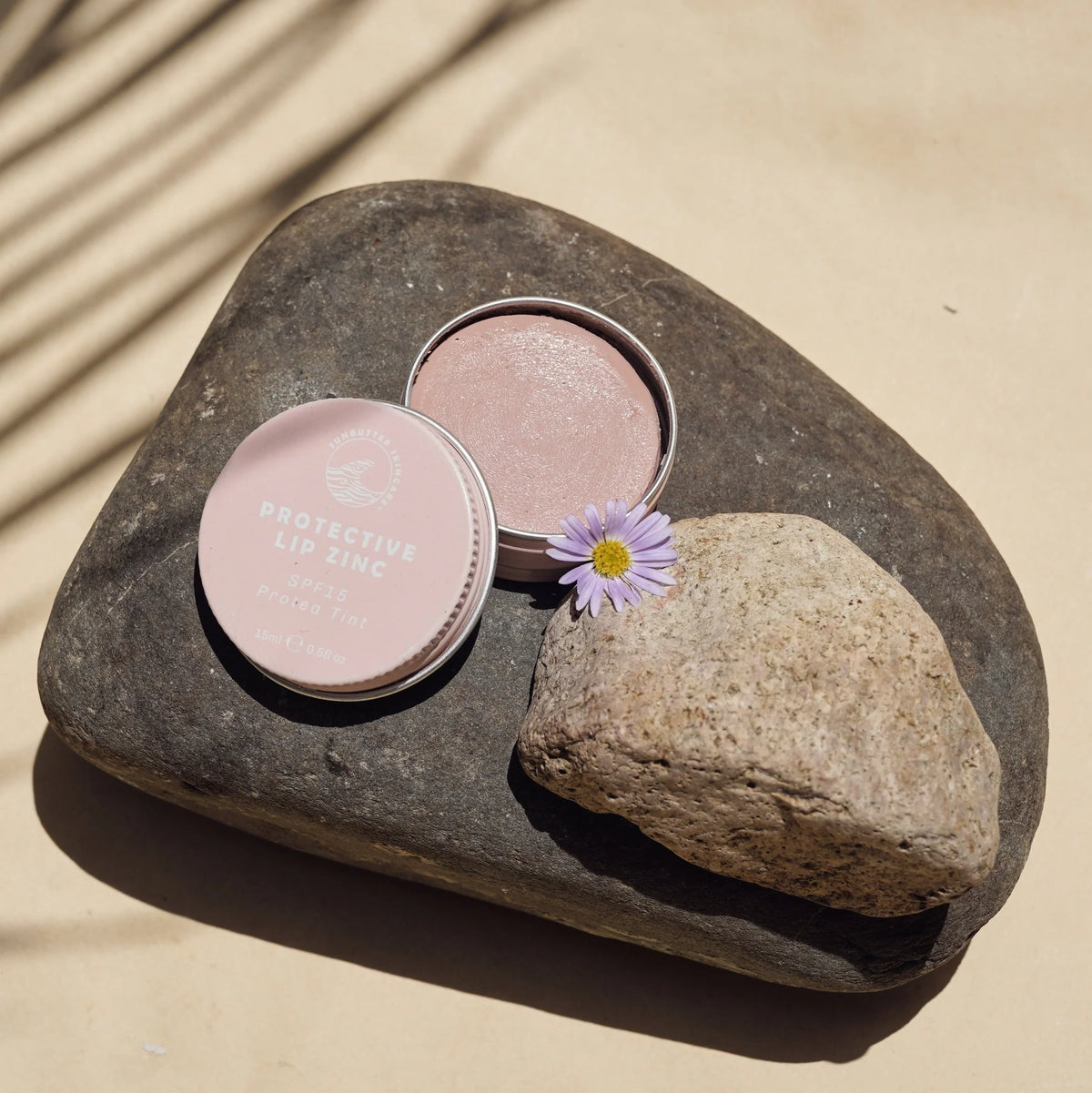 SunButter SPF15 Protective Lip Zinc - Protea Tint