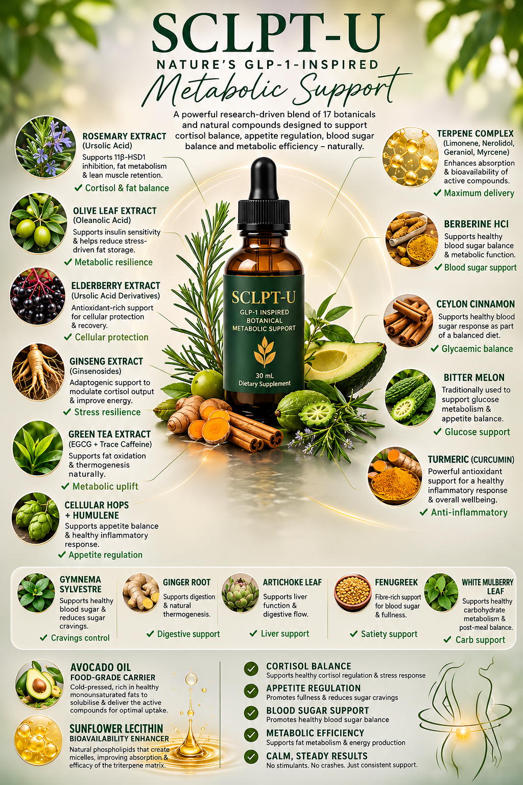 PRE ORDER - SCLPT-U — GLP-1 Inspired Botanical Metabolic Support