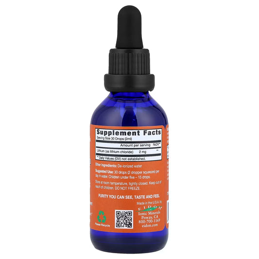Eidon Ionic Minerals, Lithium Chloride, Liquid Concentrate, 2 oz (60 ml)