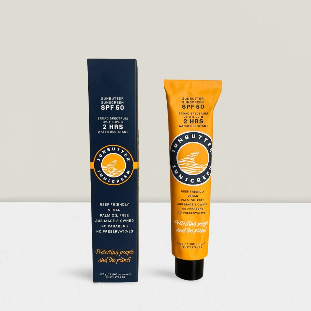 SunButter Skincare Sunscreen SPF50 Tube - 120g